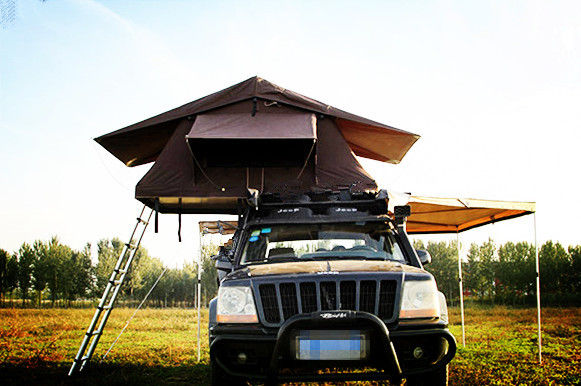 La tente de campeur de dessus de camion de double couche, plient les pièces supérieures de voiture de la tente 4x4 de toit