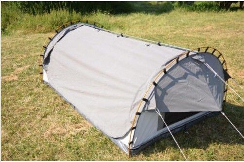 Tente de butin de personne de la protection contre l'incendie 2, abri de Sun de tente de butin de camping de toile