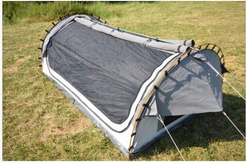 Tente de butin de personne de la protection contre l'incendie 2, abri de Sun de tente de butin de camping de toile