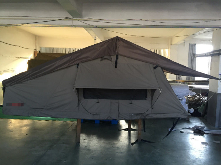 Tente imperméable d'extension de voiture de tente de dessus du toit 4x4 avec le matelas d'épaisseur de 6 cm