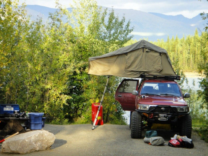Tente extérieure de dessus de toit de camping-car