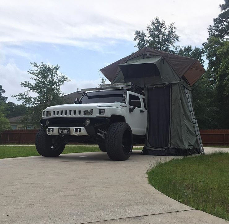 Le camion adapté aux besoins du client sautent la conception rationalisée par tente supérieure de toit pour la famille