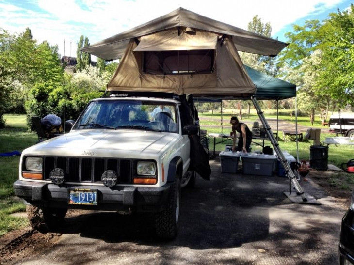 Tente extérieure de dessus de toit de caisse de camion de camping pour le dessus du CE de cowboy de jeep approuvé