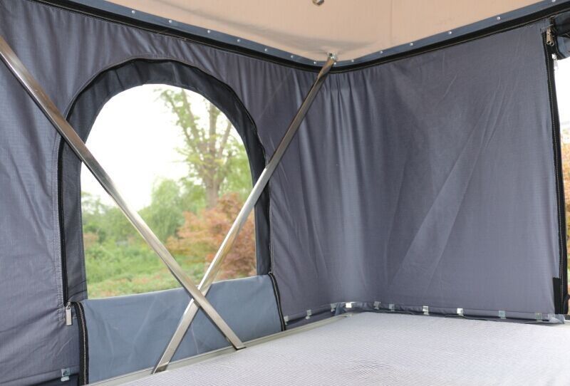 Tente supérieure de fibre de verre de coquille de couverture de toit dur à une seule couche de haute qualité de toile