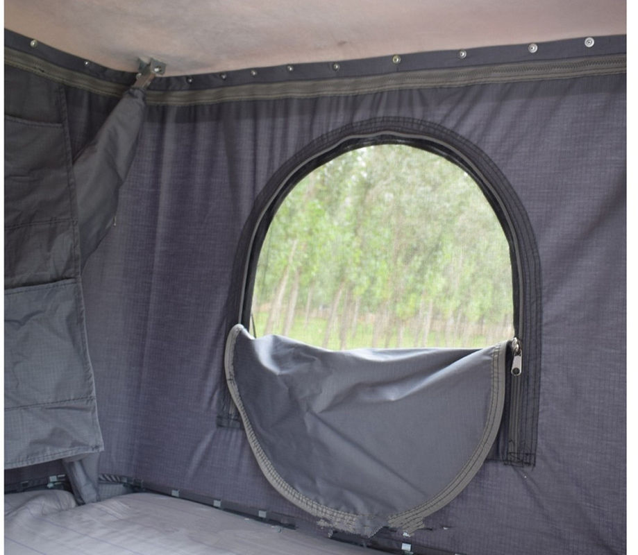 Tente supérieure de fibre de verre de coquille de couverture de toit dur à une seule couche de haute qualité de toile avec la tente latérale