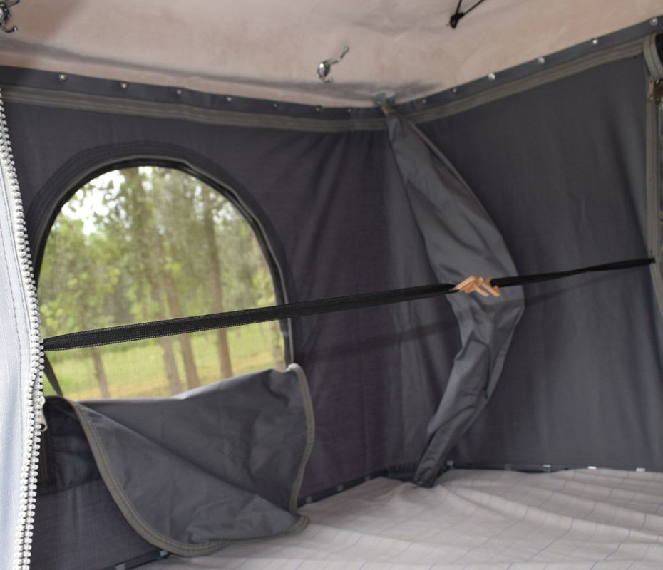 Tente supérieure de fibre de verre de coquille de couverture de toit dur à une seule couche de haute qualité de toile avec la tente latérale