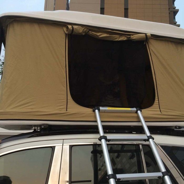 Tente faite sur commande de dessus de toit de voiture de la fibre de verre 4X4 à une seule couche, rectangle formé
