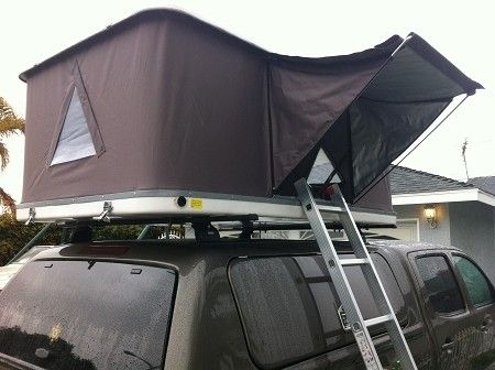 Tente automatique de voiture de Hard Top de double couche, coutume de tente de dessus de toit de 3 personnes imprimée
