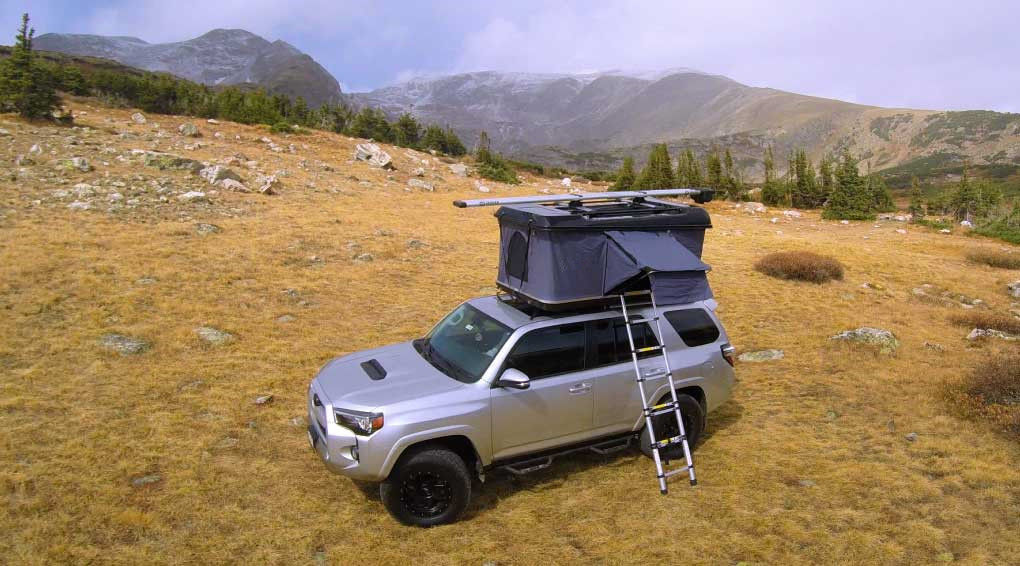 Accessoires durs d'automobile de tente de dessus de toit de couvercle d'ABS pour le bruit campant de 2 pièces de personne
