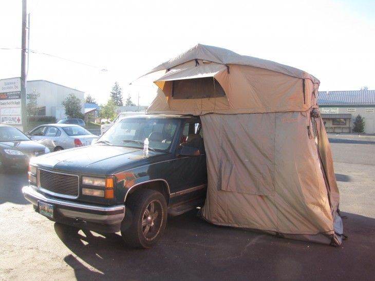 Tente extérieure d'ombre de toit de voiture, tentes d'ombre de galerie pour les véhicules 4x4