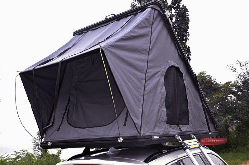 Tente supérieure campante Shell 125cm de famille du toit 4x4 dur de SUV avec l'échelle télescopique