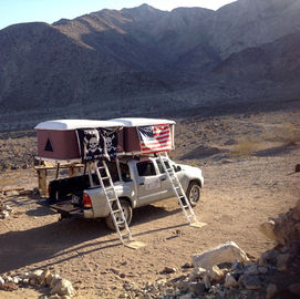Tente automatique de toit de double grand pied, conception rationalisée par tente de Hard Top de jeep