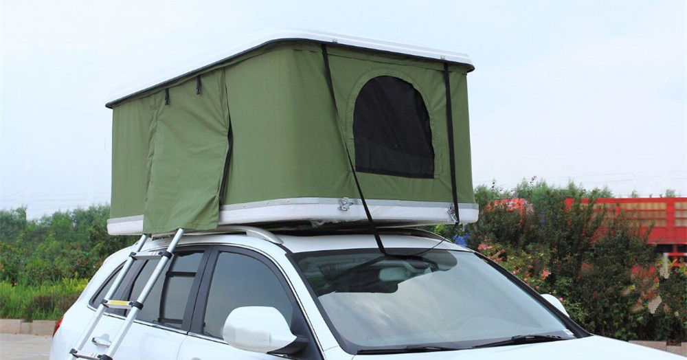 Off Road risquent la tente dure HG145 de dessus de toit de Shell de fibre de verre de camping